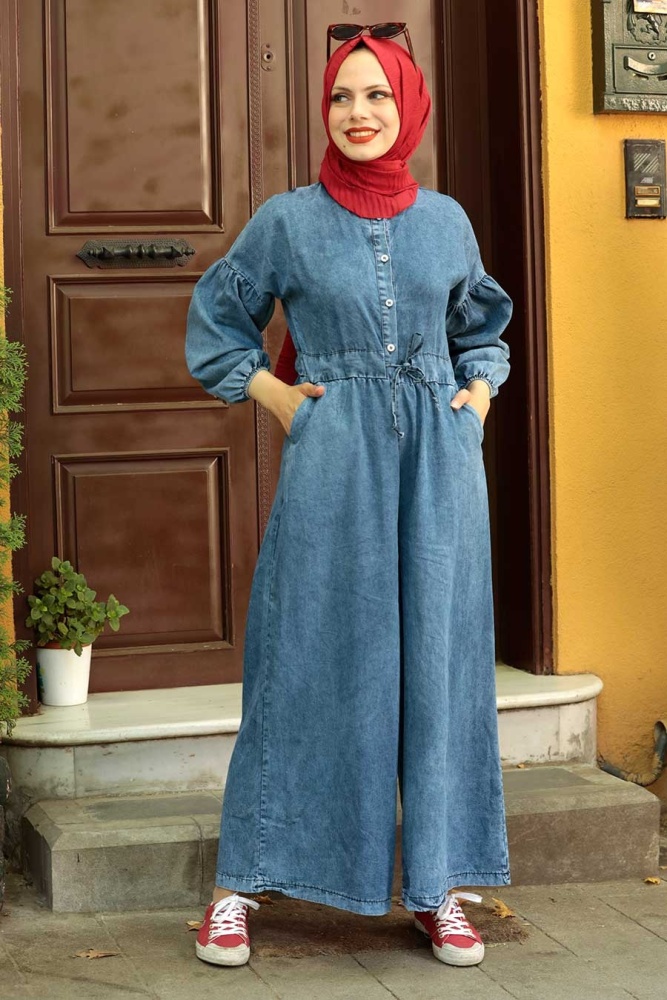 Blue Hijab Overalls 254M - 1