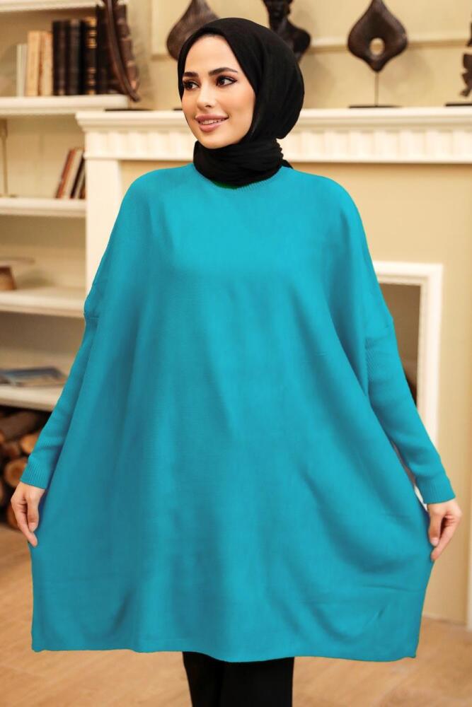 Blue Hijab Tunic 3399M - 1