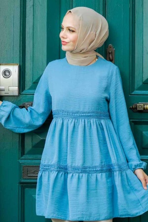 Blue Hijab Tunic 6024M - 2