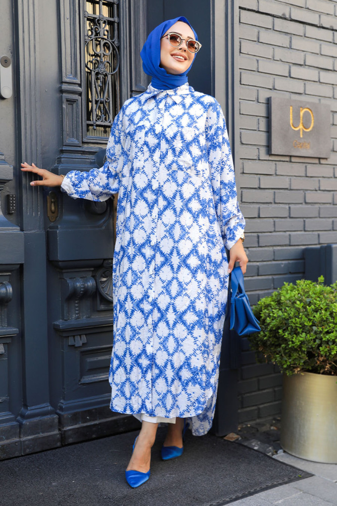 Blue Modest Top 10329M - 1