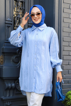 Blue Modest Top 10510M - 1