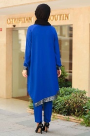 Blue Royal - Nayla Collection - Combination Hijab - 1039SX - Thumbnail