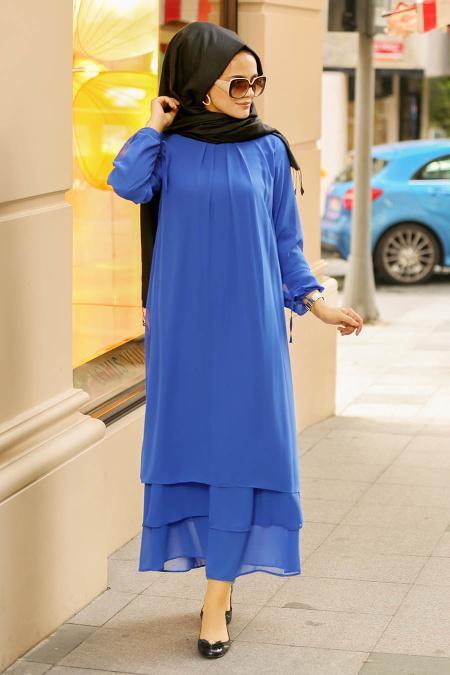 Blue Royal - Nayla Collection - Robe Hijab 3167SX - 1