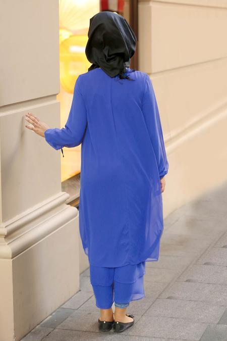 Blue Royal - Nayla Collection - Robe Hijab 3167SX - 2