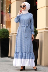 Blue Royal - Nayla Collection - Robe Hijab - 42790SX - Thumbnail