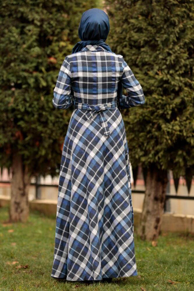 Blue Royal - Nayla Collection - Robe quotidienne Hijab 83430SX - 2
