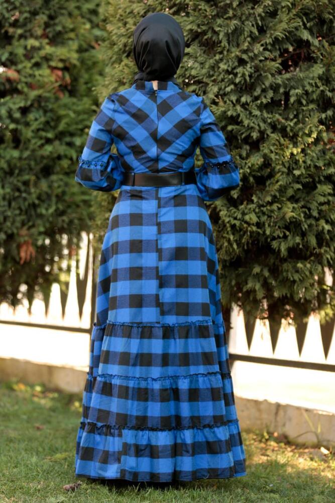 Blue Royal - Nayla Collection - Robe quotidienne Hijab 84120SX - 2