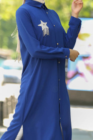 Blue Royal - Nayla Collection - Tunique Hijab 2352SX - Thumbnail