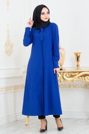 Blue Royal - Nayla Collection - Tunique Hijab 51181SX - Thumbnail