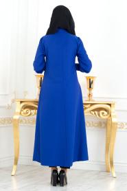 Blue Royal - Nayla Collection - Tunique Hijab 51181SX - Thumbnail