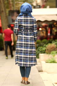 Blue Royal -Nayla Collection - Tunique Hijab 83401SX - Thumbnail