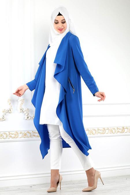 Blue Royal - Neva Style - Cardigan Hijab 52740SX - 2