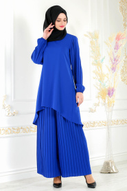 Blue Royal - New Kenza - Combination Hijab 5061SX - Thumbnail