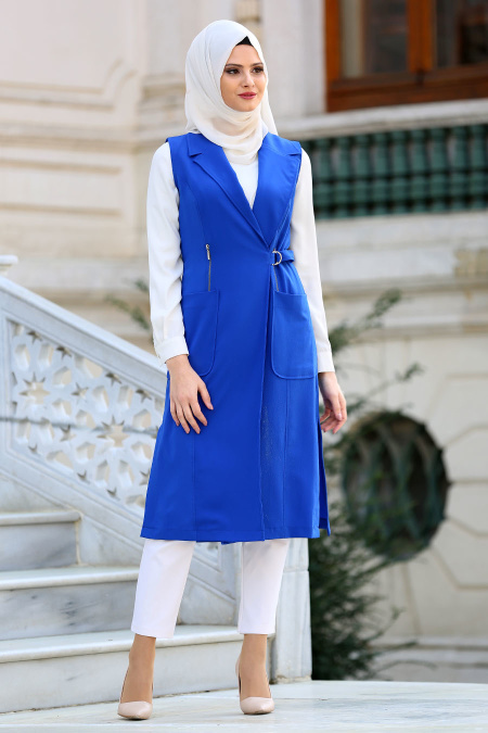 Blue Royal - New Kenza - Gilet Hijab 4975SX