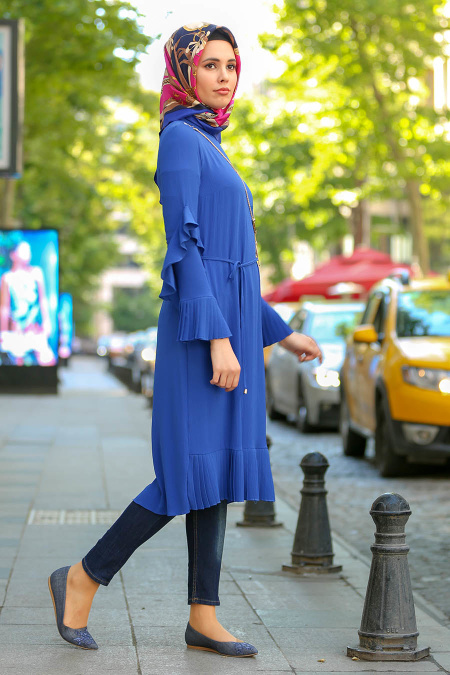 Blue Royal- New Kenza - Tunique Hijab 2042SX