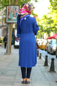 Blue Royal- New Kenza - Tunique Hijab 2042SX - Thumbnail