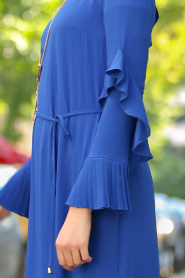 Blue Royal- New Kenza - Tunique Hijab 2042SX - Thumbnail