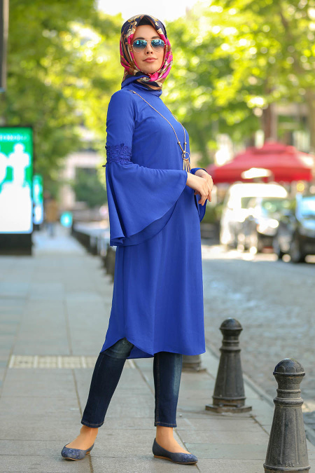 Blue Royal- New Kenza - Tunique Hijab 2048SX