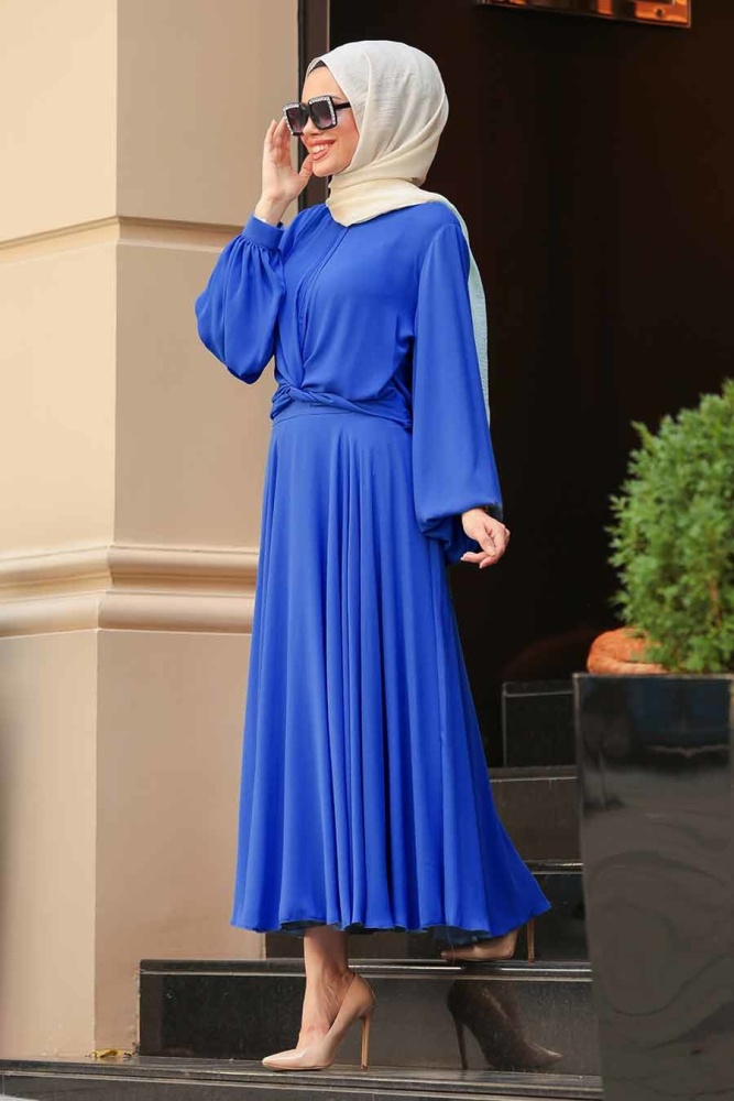 Blue Royal - Tuay - Combination Hijab - 30590SX - 1