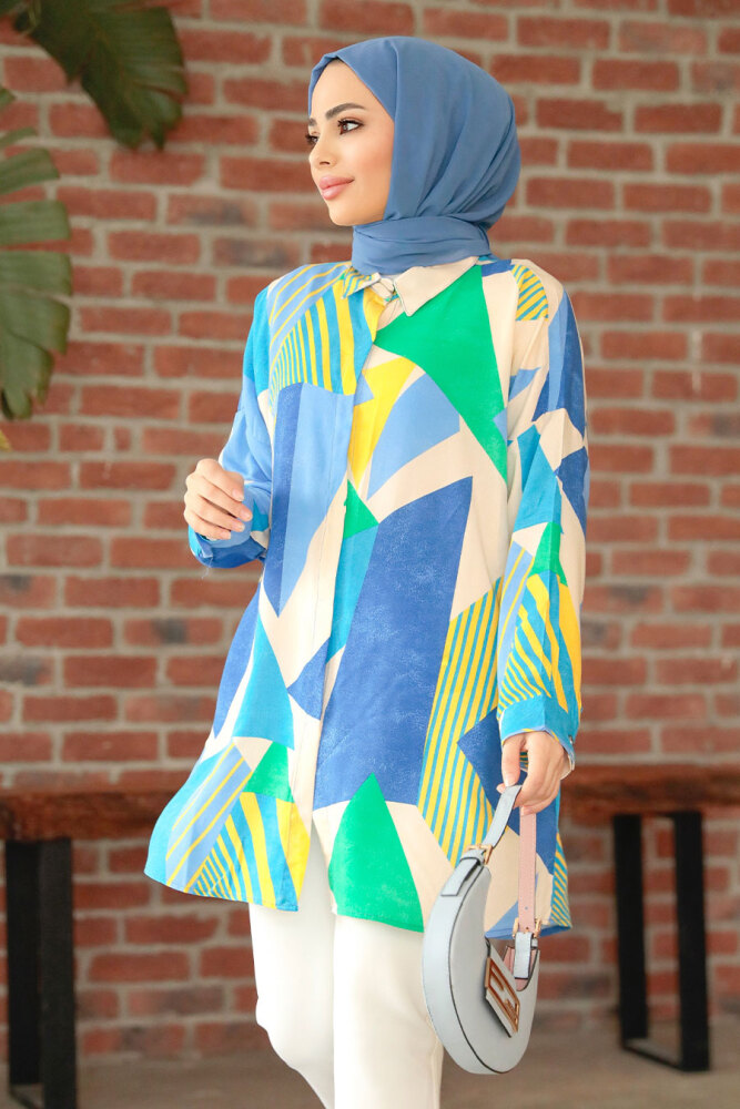Blue Women Tunic 11682M - 1