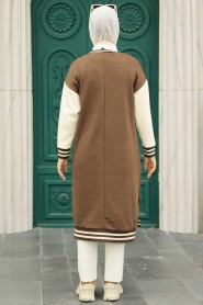 Brown Hijab Tunic 35741KH - Thumbnail