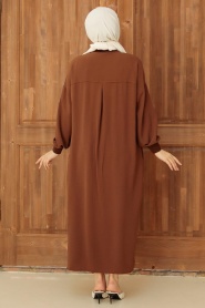 Brown Hijab Tunic 6319KH - Thumbnail