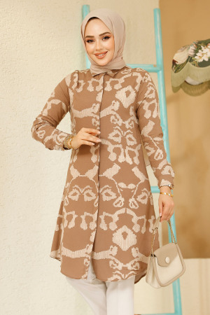 Brown Modest Top 11685KH - 1