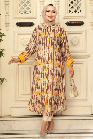 Brown Modest Tunic 10515KH - 1