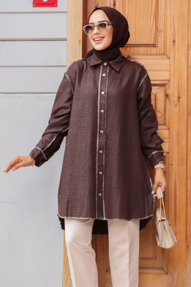 Brown Modest Tunic 10522KH - 1