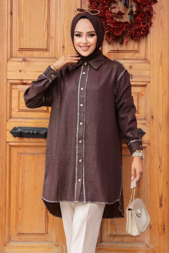 Brown Modest Tunic 10522KH - 2