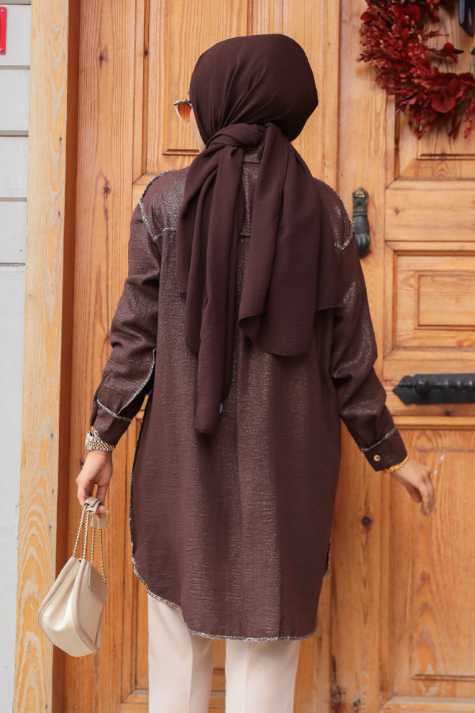 Brown Modest Tunic 10522KH - 3