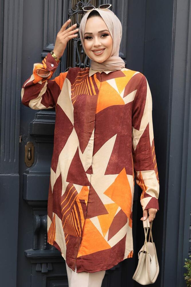 Brown Women Tunic 11682KH - 1