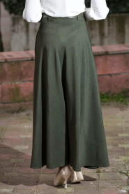 Burcum - Khaki Hijab Skirt 3547HK - Thumbnail