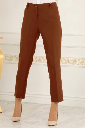 Burcum - Terra Cotta Hijab Trousers 7092KRMT - 1