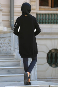 Bwest - Black Hijab Sweatshirt 1226S - Thumbnail