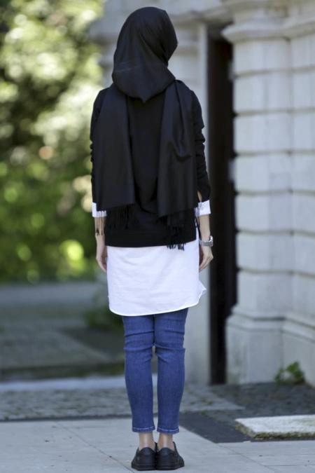 Bwest - Black Hijab Tunic 1060S - 3