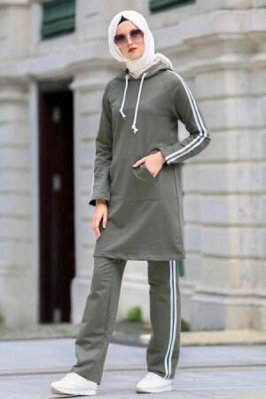 Bwest - Khaki Hijab Suit 1500HK - 1