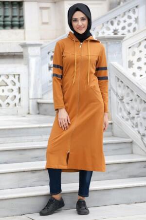 Bwest - Mustard Hijab Coat 1126HR - 1