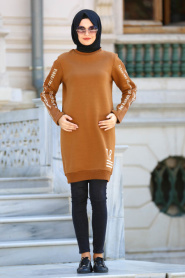 Bwest - Mustard Hijab Sweatshirt 1226HR - Thumbnail