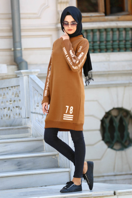 Bwest - Mustard Hijab Sweatshirt 1226HR