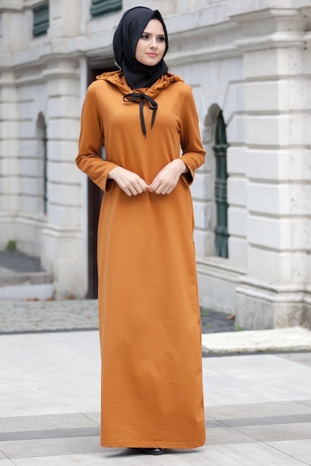 Bwest - Yellowish Brown Hijab Skirt 1058TB