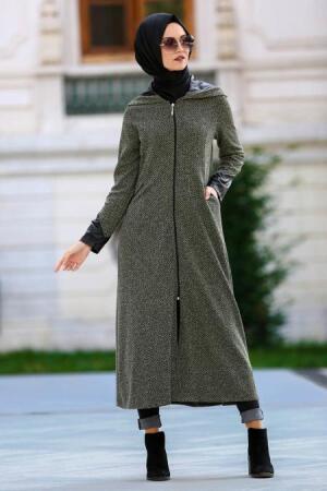 BY Kayalar - Khaki Hijab Coat 8568HK - 1