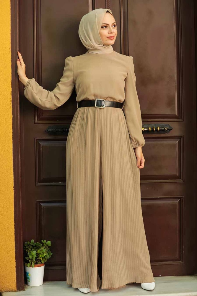 Camel Hijab Overalls 2897C - 1