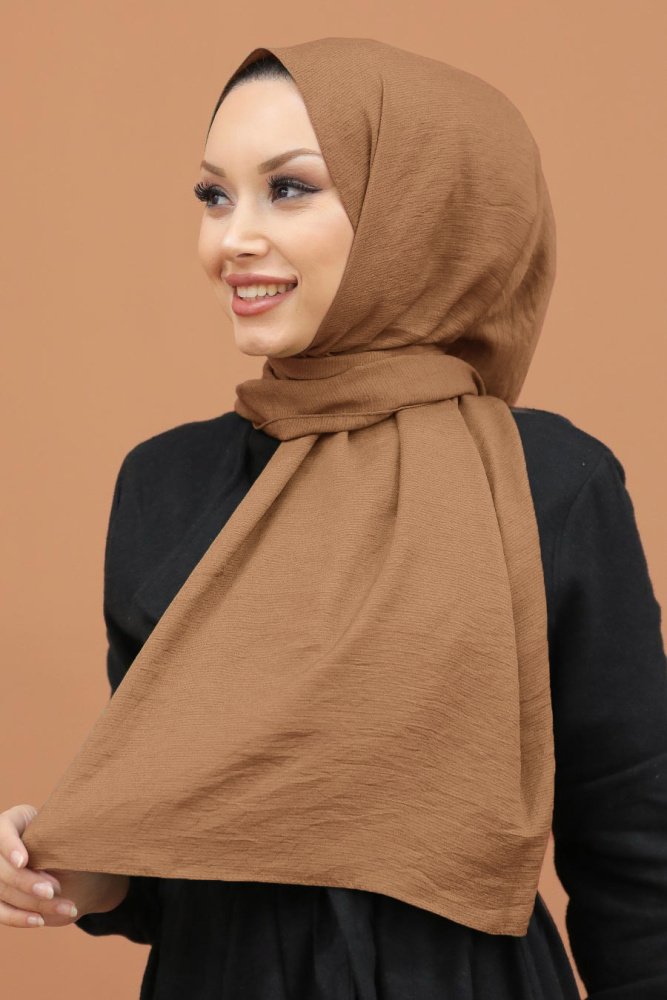 Camel Hijab Shawl 5077C - 1