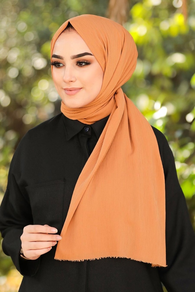Camel Hijab Shawl 7571C - 1