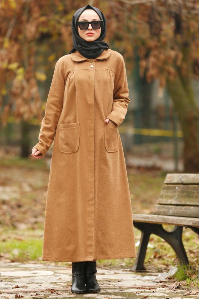 Camel - Nayla Collection - Manteau Hijab 2445C - 1