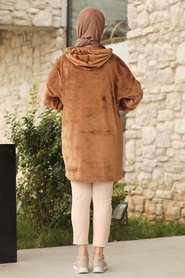 Camel - Neva Style - Sweat-shirt Et Tunique Velours - 41410C - Thumbnail