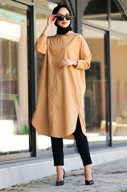 Camel-Neva Style-Tunique Hijab-1021C - Thumbnail