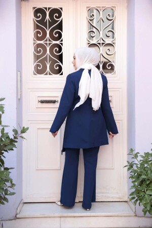 Ceketli Lacivert Tesettür İkili Takım 76731L - 4