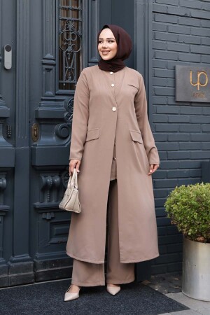 Ceketli Vizon Tesettür İkili Takım 76521V - 3
